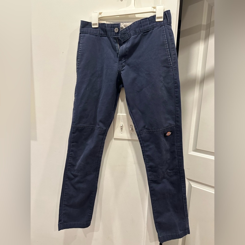 Dickies Dark Blue Skinny Straight Pants